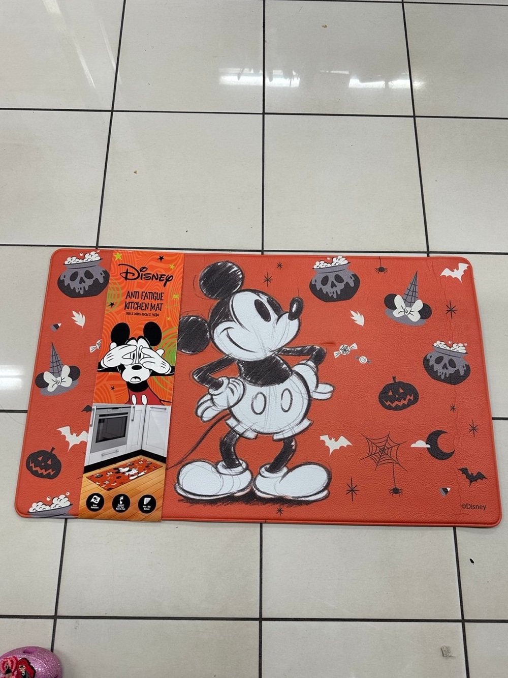 Disney Halloween Mickey Mouse Orange Kitchen Comfort Mat